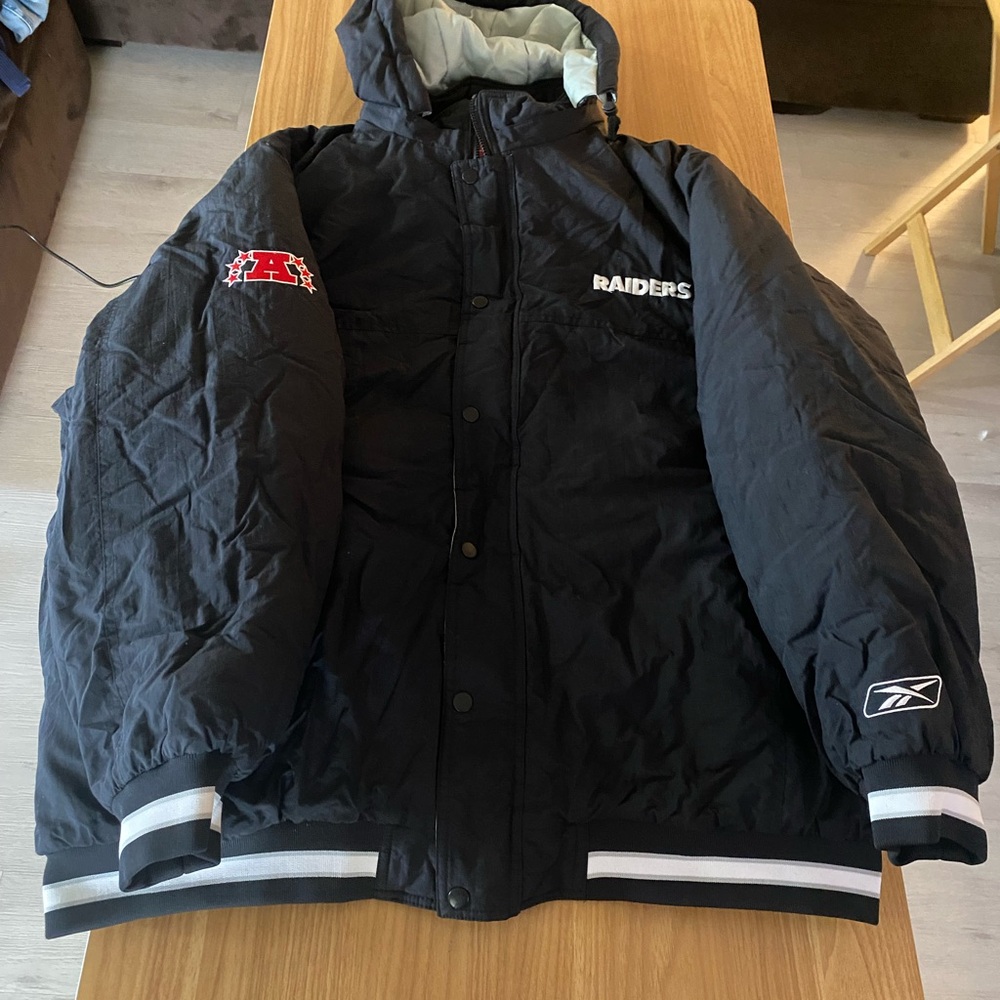Vintage raiders bomber jacket